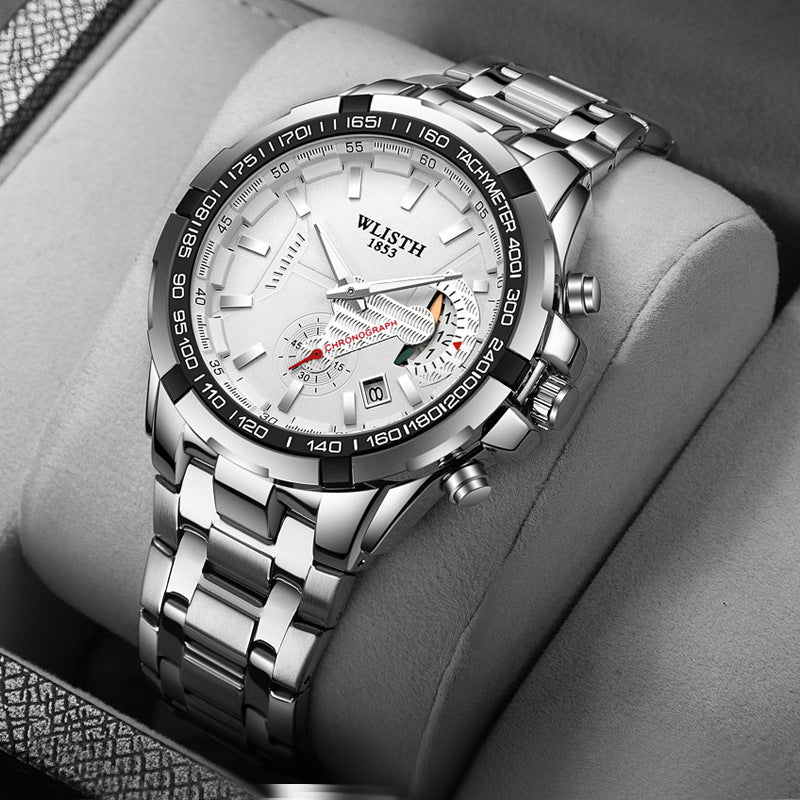 Quartz men's waterproof wristwatch