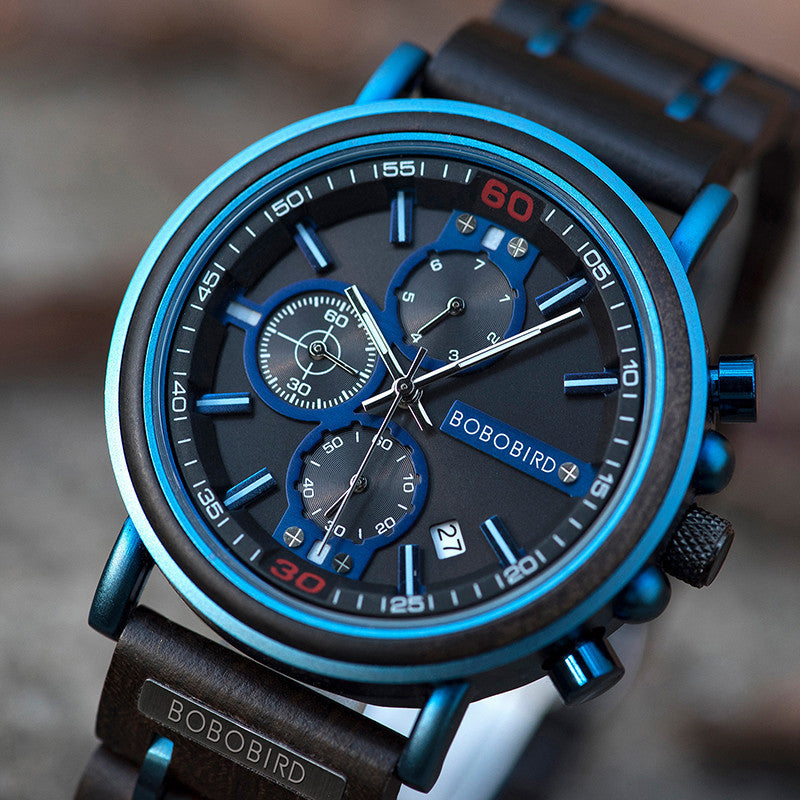 Wooden Chronograph Watch