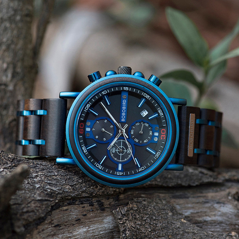 Wooden Chronograph Watch