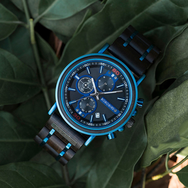 Wooden Chronograph Watch