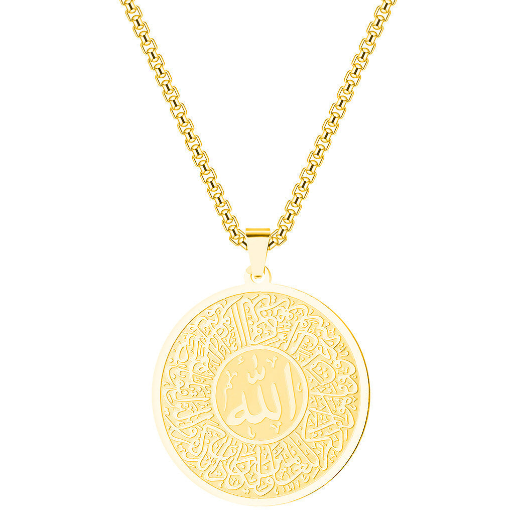 Men Calligraphy Necklace
