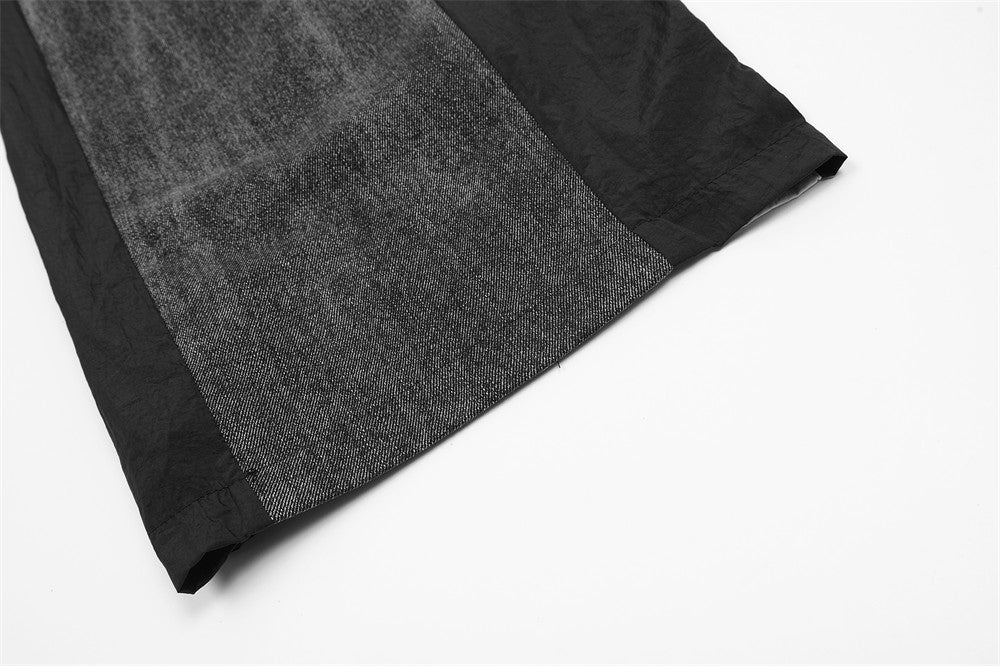 Stitching Denim Trousers Men
