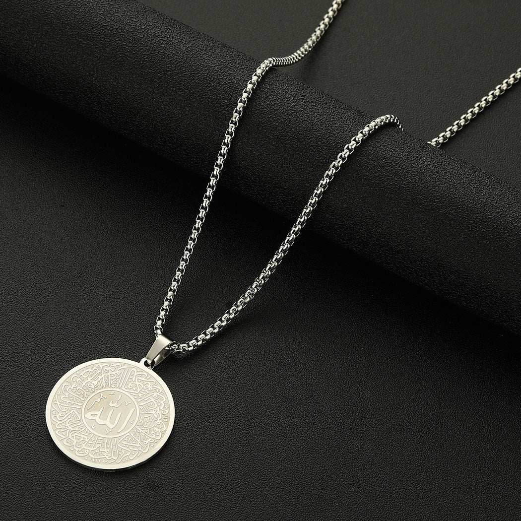 Men Calligraphy Necklace